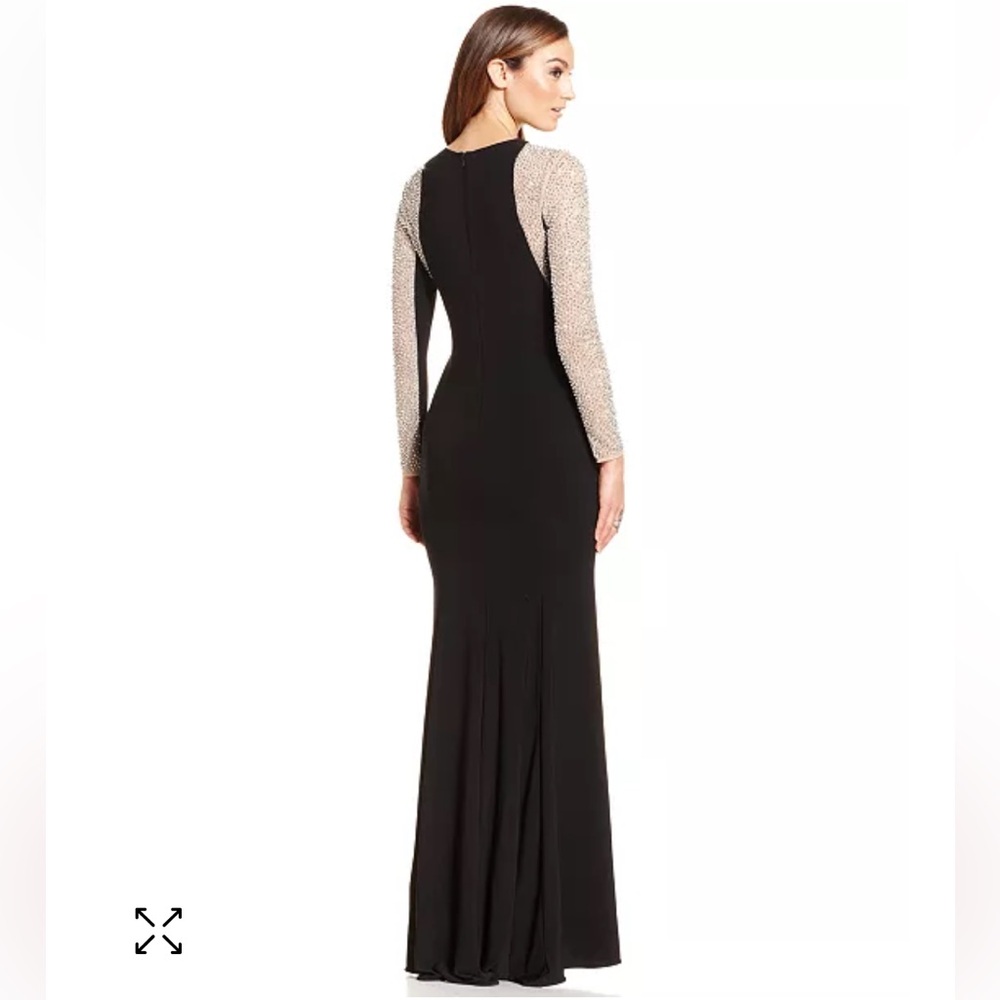 XSCAPE Beaded Colorblock Gown - Picture 2 of 15